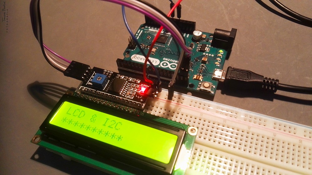 Współpraca LCD z Arduino za pośrednictwem magistrali I2C