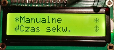 Manualne ustawienie czasu rejestracji sekwencji