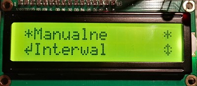 Manualne ustawienie interwału