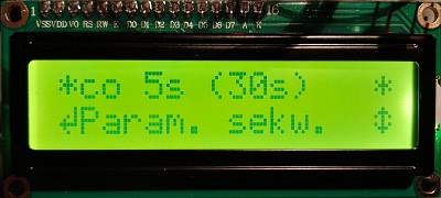 Opcje: parametry sekwencji