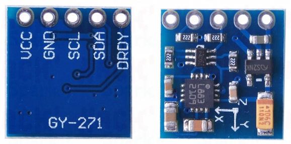 Moduł elektronicznego magnetometru 3-osiowego GY-271