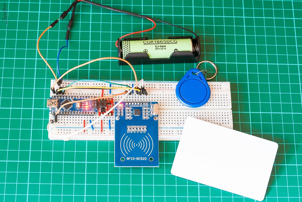 Układ rejestratora RFID RC522