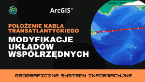 Położenie kabla transatlantyckiego. Modyfikacje układów współrzędnych