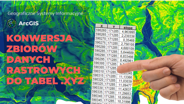 Konwersja zbiorów danych rastrowych do tabel w formacie .xyz