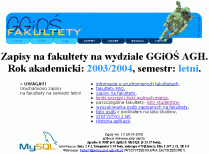 Portal zapisów na fakultety swobodnenawydziale GGiOŚ AGH