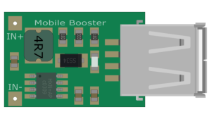 DC-DC 2V-5V to 5V 1.2A step-up booster power supply module