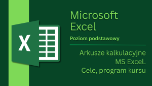 Arkusze kalkulacyjne MS Excel. Cele, program kursu