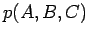 $p(A,B,C)$