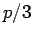 $p/3$