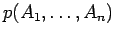 $p(A_1,\ldots,A_n)$