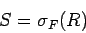 \begin{displaymath}
S = \sigma_F(R)
\end{displaymath}